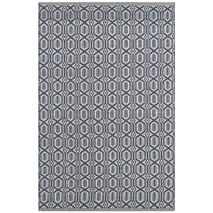 SAFAVIEH Montauk MTK333B Handwoven Ivory / Navy Rug Image 1