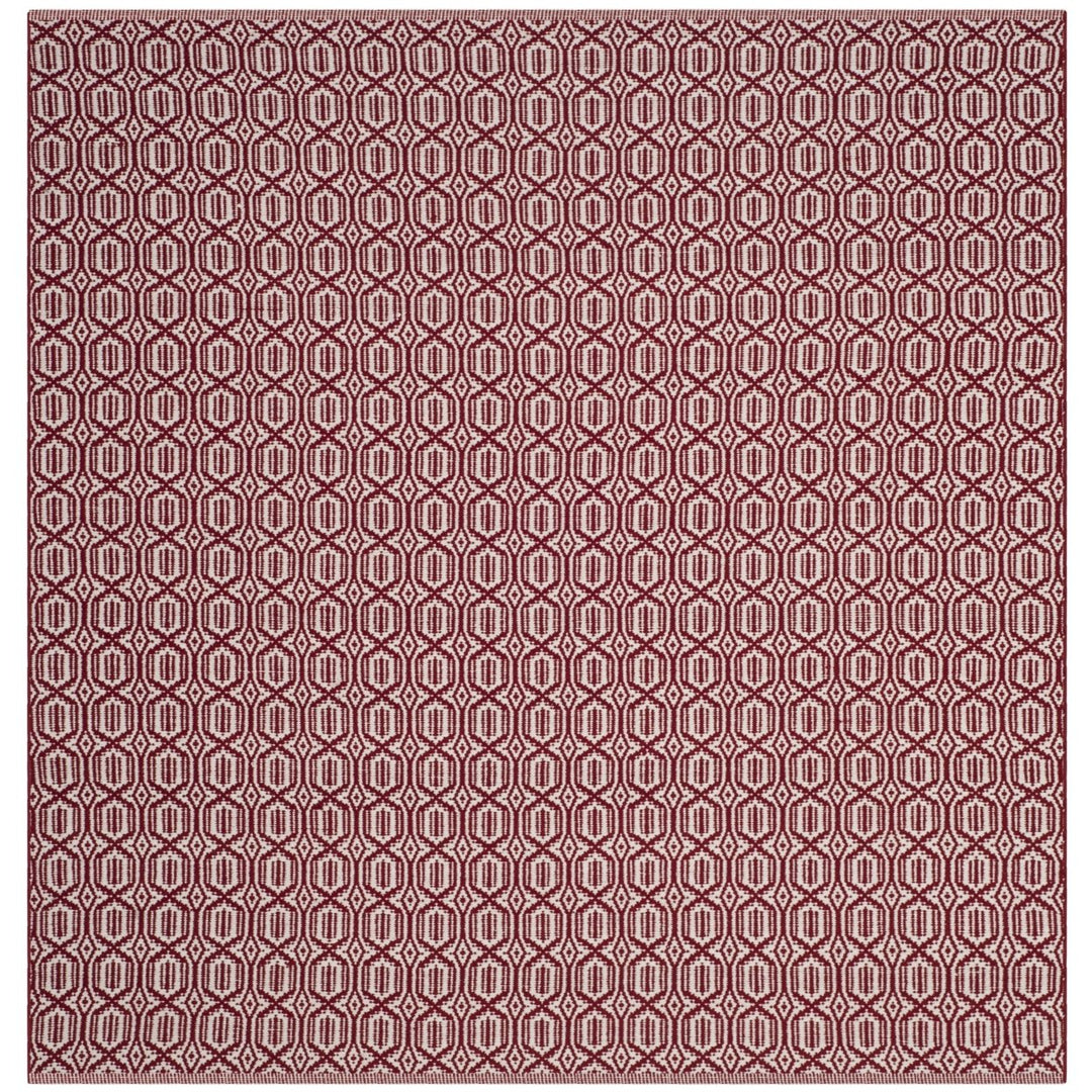 SAFAVIEH Montauk MTK333C Handwoven Ivory / Red Rug Image 1