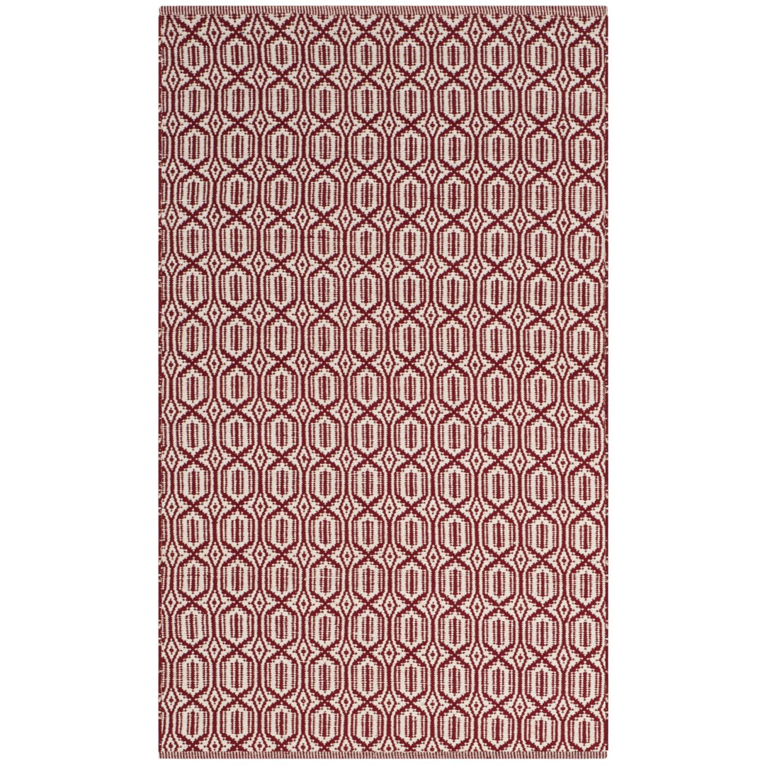 SAFAVIEH Montauk MTK333C Handwoven Ivory / Red Rug Image 1