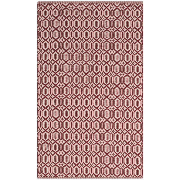 SAFAVIEH Montauk MTK333C Handwoven Ivory / Red Rug Image 1