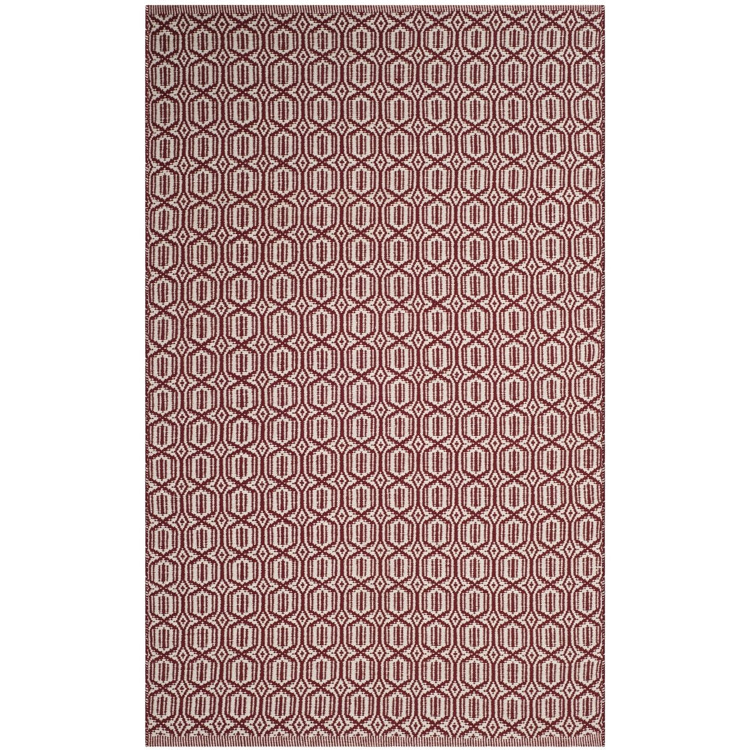 SAFAVIEH Montauk MTK333C Handwoven Ivory / Red Rug Image 1