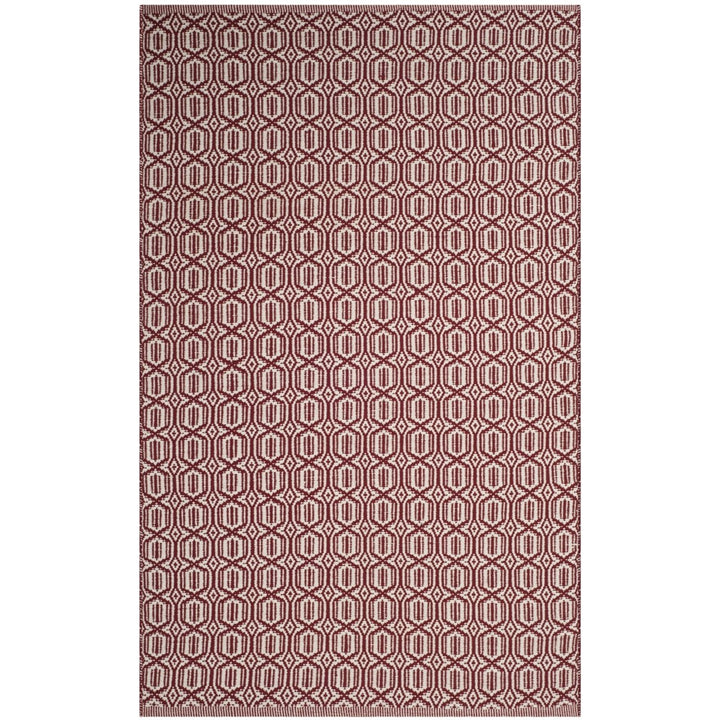 SAFAVIEH Montauk MTK333C Handwoven Ivory / Red Rug Image 1