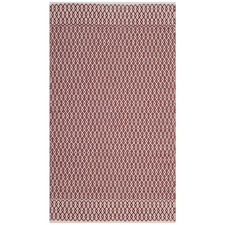 SAFAVIEH Montauk MTK339C Handwoven Ivory / Red Rug Image 3