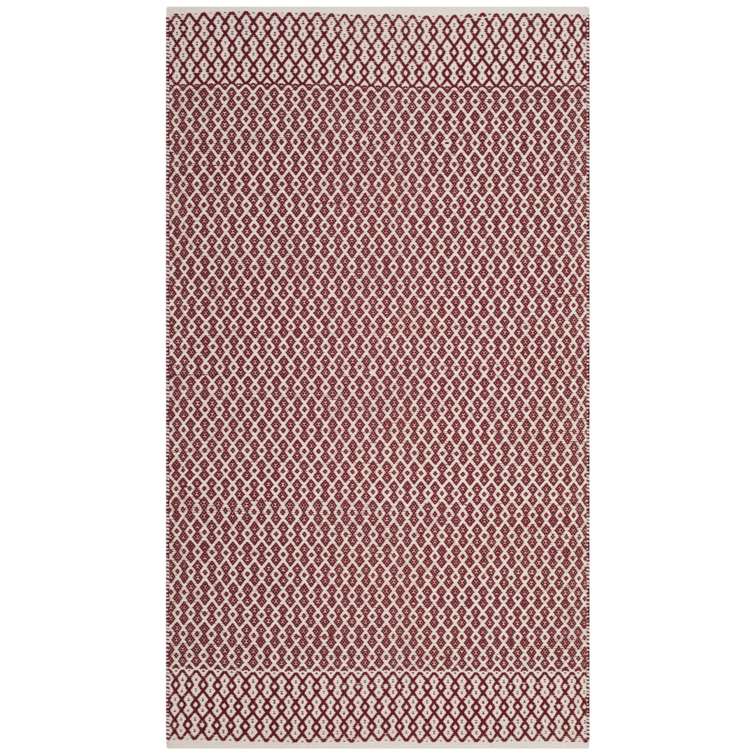 SAFAVIEH Montauk MTK339C Handwoven Ivory / Red Rug Image 1