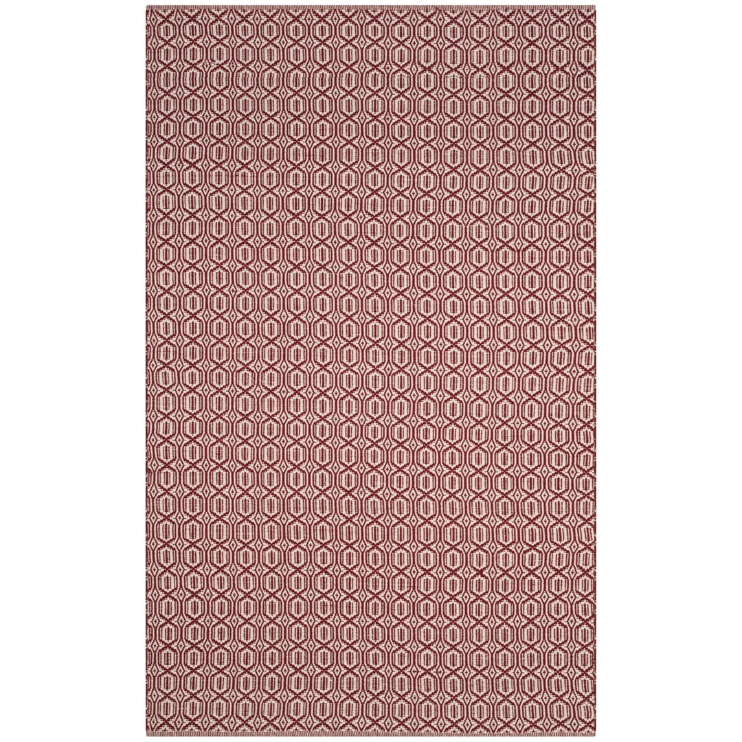 SAFAVIEH Montauk MTK333C Handwoven Ivory / Red Rug Image 1