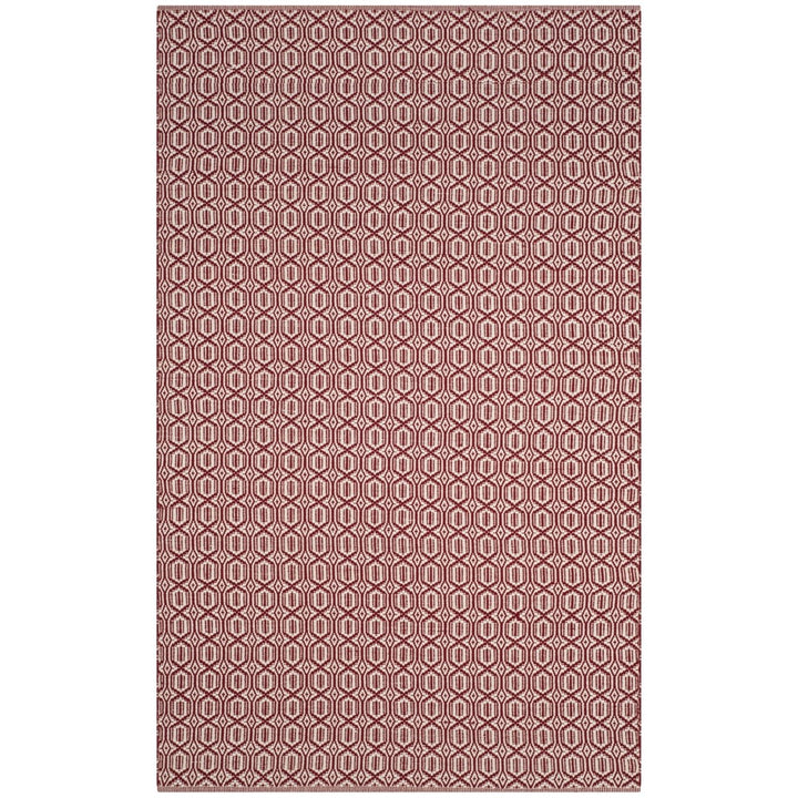 SAFAVIEH Montauk MTK333C Handwoven Ivory / Red Rug Image 1