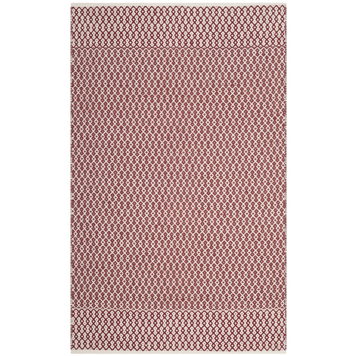 SAFAVIEH Montauk MTK339C Handwoven Ivory / Red Rug Image 6