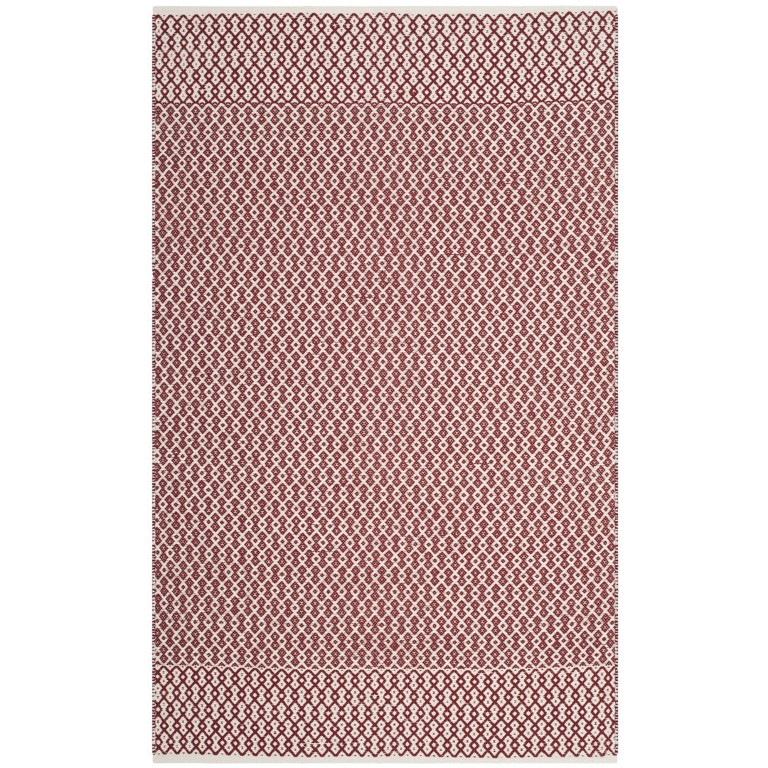 SAFAVIEH Montauk MTK339C Handwoven Ivory / Red Rug Image 1