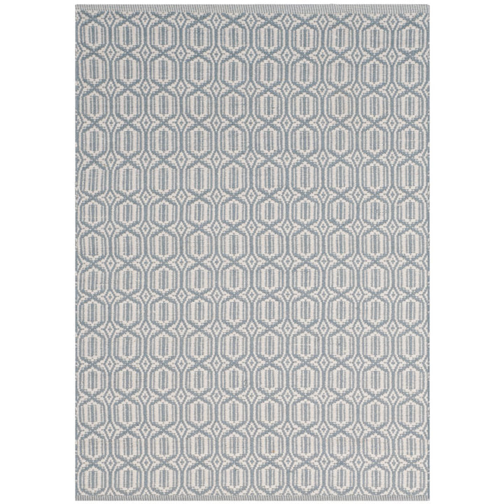 SAFAVIEH Montauk MTK333L Handwoven Ivory / Blue Rug Image 1