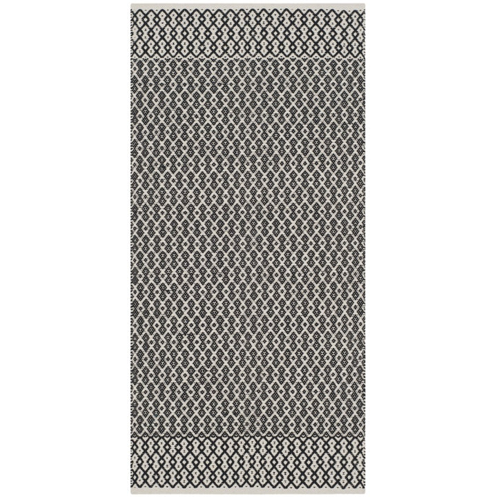 SAFAVIEH Montauk MTK339D Handwoven Ivory / Black Rug Image 1