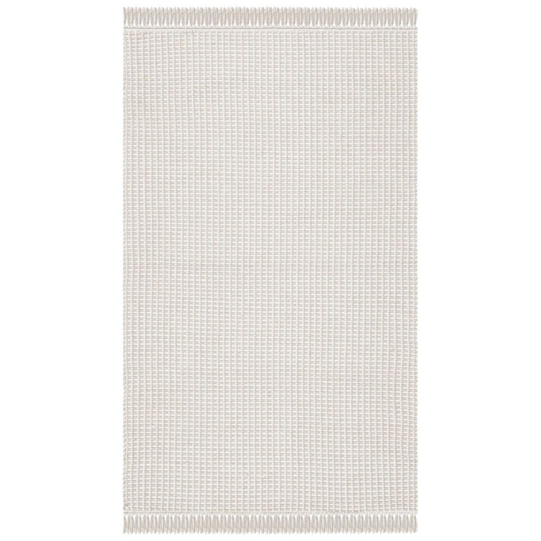 SAFAVIEH Montauk MTK340A Handwoven Ivory / Grey Rug Image 1