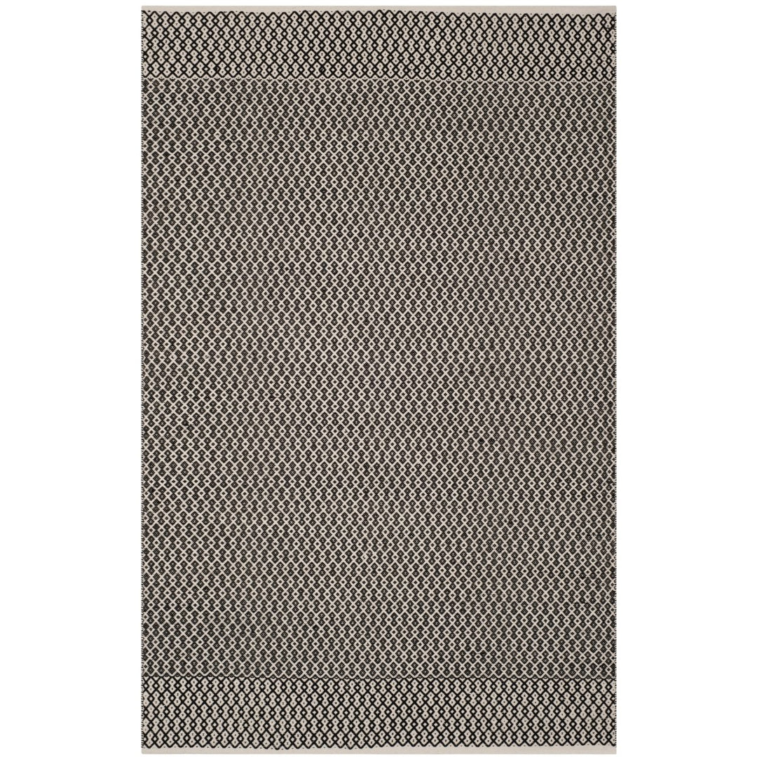 SAFAVIEH Montauk MTK339D Handwoven Ivory / Black Rug Image 1