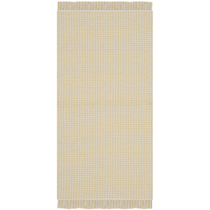 SAFAVIEH Montauk MTK340E Handwoven Ivory / Yellow Rug Image 1