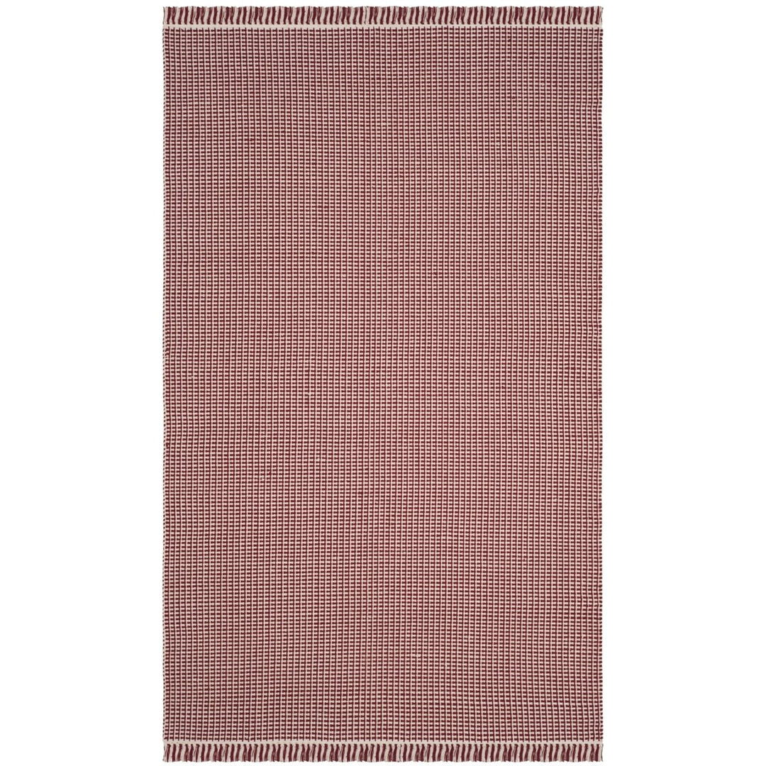 SAFAVIEH Montauk MTK340C Handwoven Ivory / Red Rug Image 1