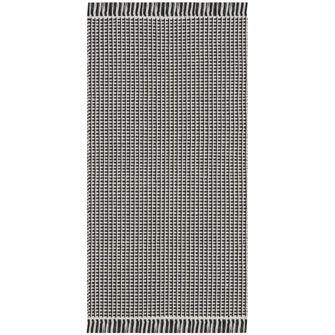 SAFAVIEH Montauk MTK340D Handwoven Ivory / Black Rug Image 1