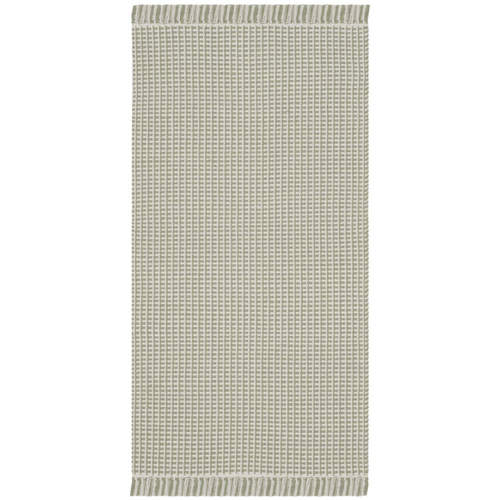 SAFAVIEH Montauk MTK340G Handwoven Ivory / Green Rug Image 1