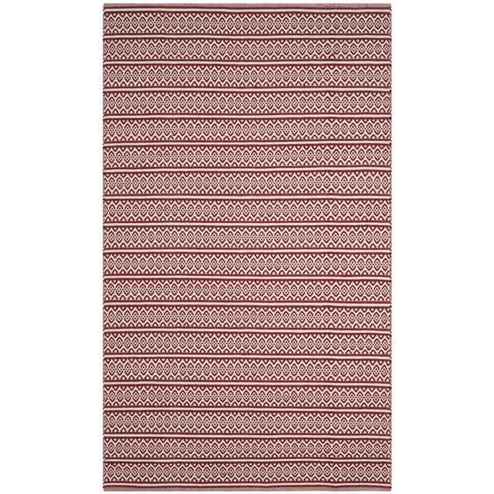 SAFAVIEH Montauk MTK341C Handwoven Ivory / Red Rug Image 1