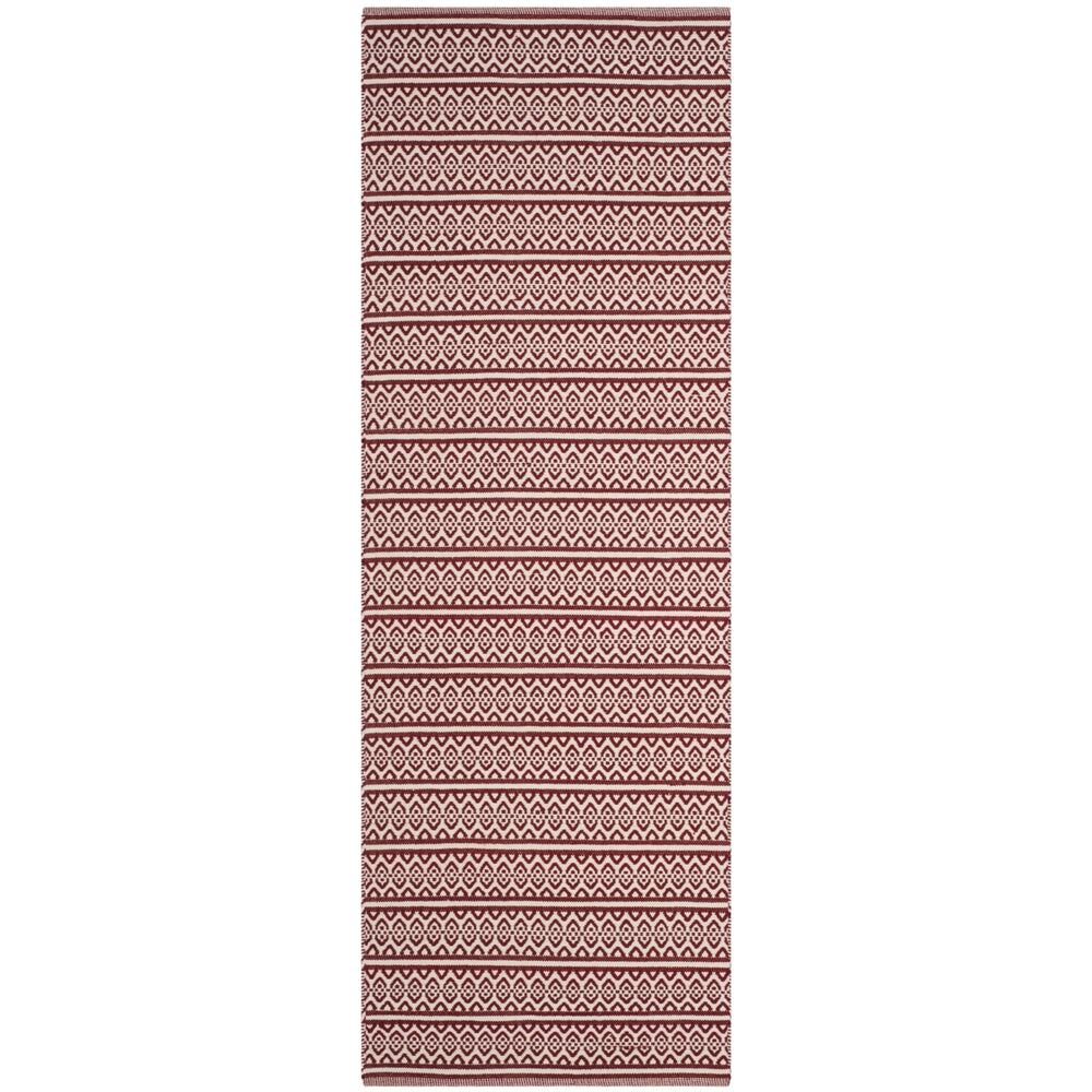 SAFAVIEH Montauk MTK341C Handwoven Ivory / Red Rug Image 2