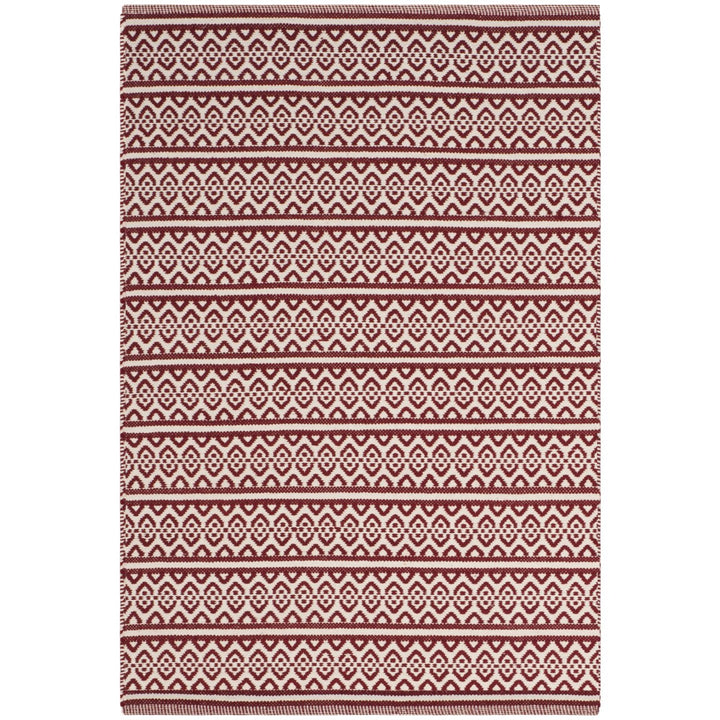 SAFAVIEH Montauk MTK341C Handwoven Ivory / Red Rug Image 1