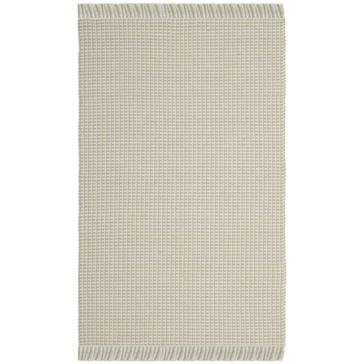 SAFAVIEH Montauk MTK340G Handwoven Ivory / Green Rug Image 1