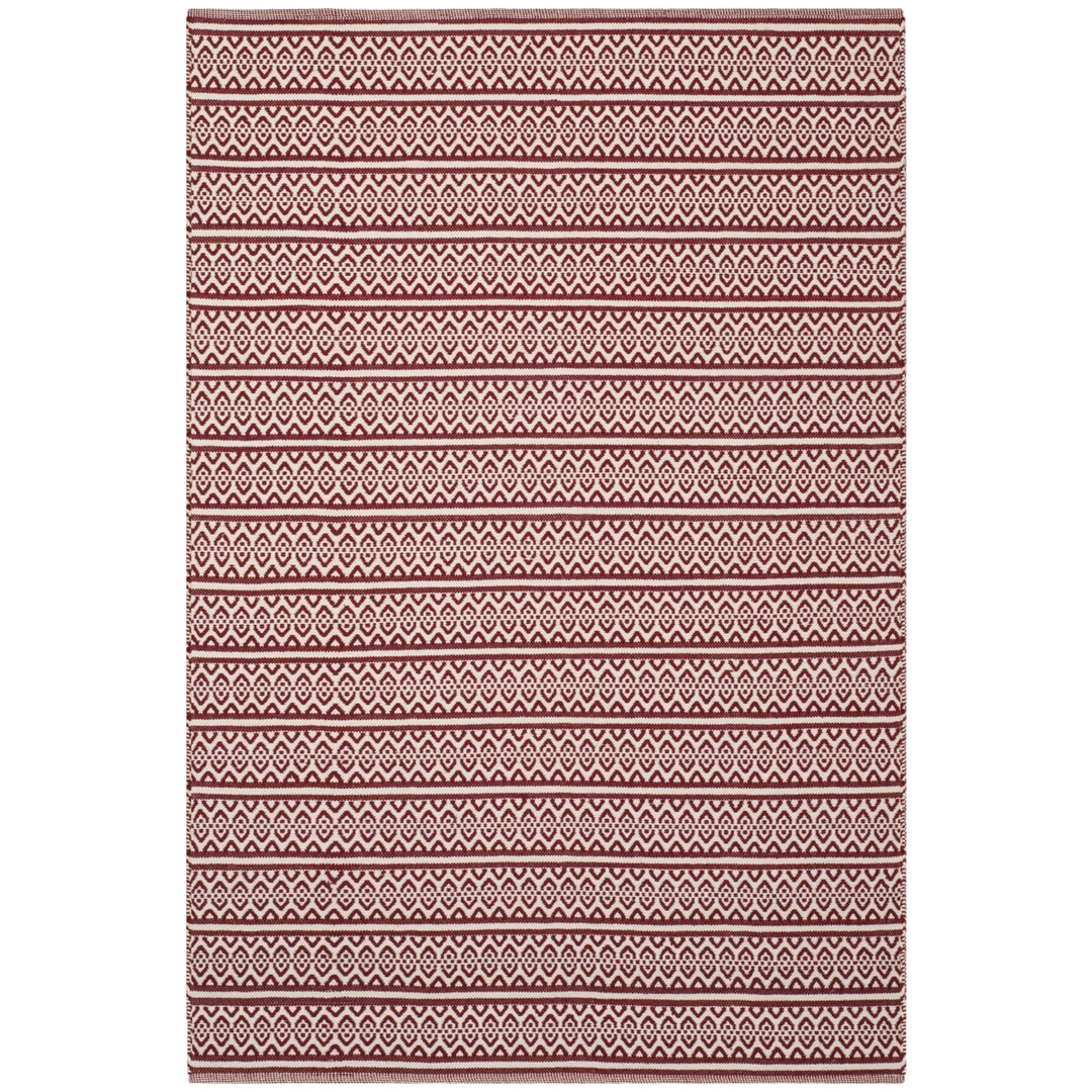 SAFAVIEH Montauk MTK341C Handwoven Ivory / Red Rug Image 4