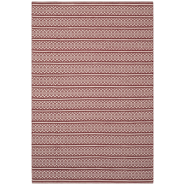 SAFAVIEH Montauk MTK341C Handwoven Ivory / Red Rug Image 1