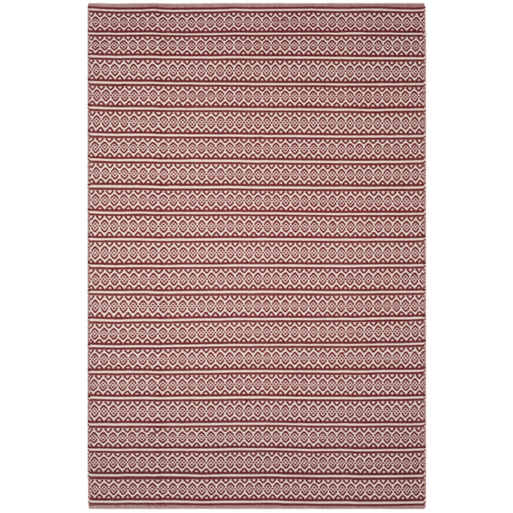 SAFAVIEH Montauk MTK341C Handwoven Ivory / Red Rug Image 5