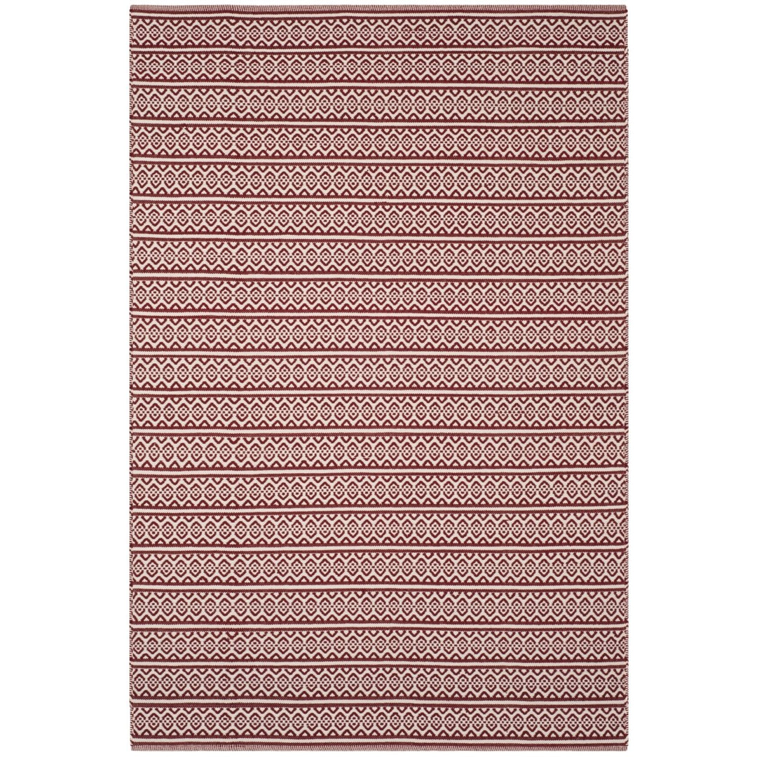 SAFAVIEH Montauk MTK341C Handwoven Ivory / Red Rug Image 1