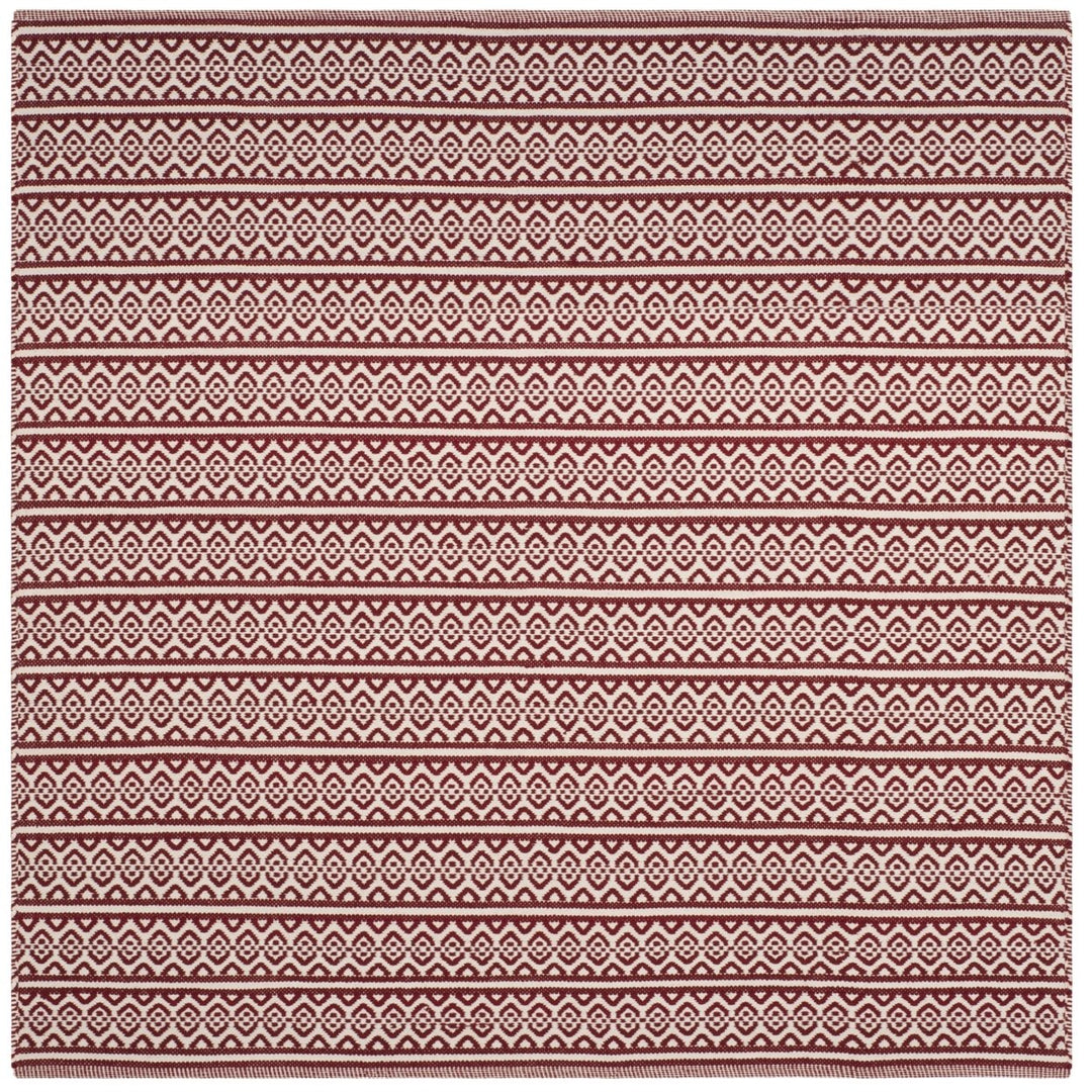 SAFAVIEH Montauk MTK341C Handwoven Ivory / Red Rug Image 1