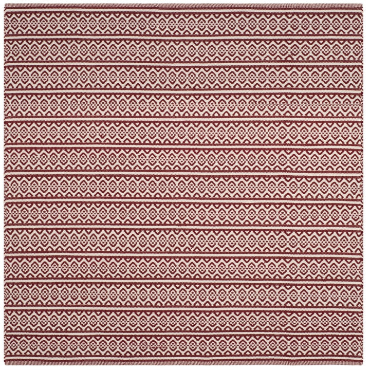 SAFAVIEH Montauk MTK341C Handwoven Ivory / Red Rug Image 1