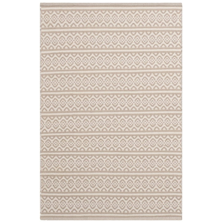 SAFAVIEH Montauk MTK341A Handwoven Ivory / Grey Rug Image 1