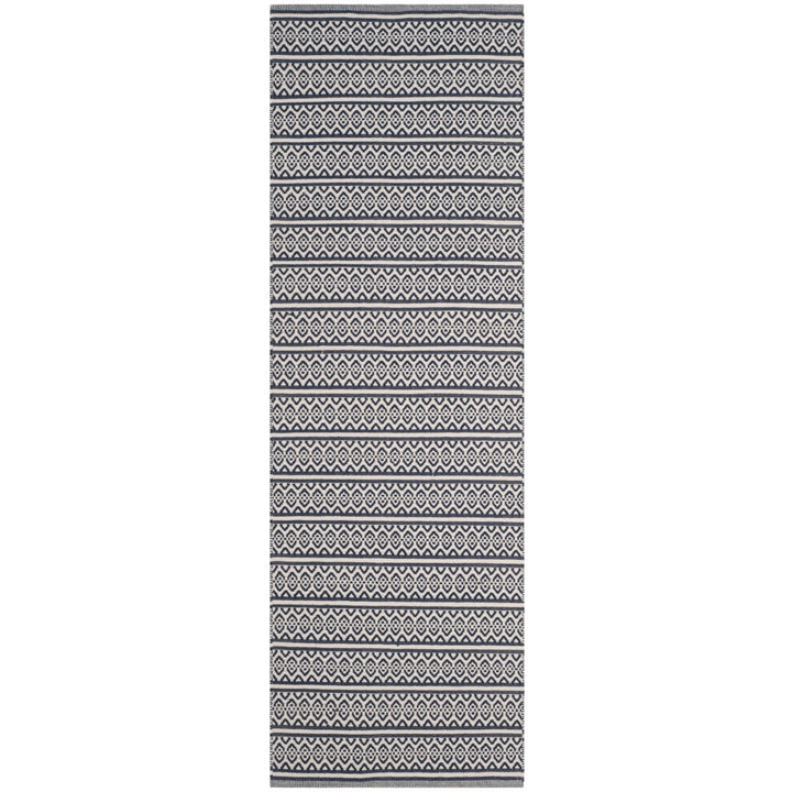 SAFAVIEH Montauk MTK341B Handwoven Ivory / Navy Rug Image 1