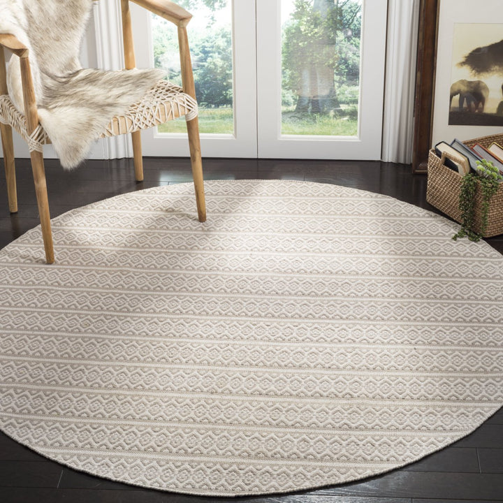 SAFAVIEH Montauk MTK341A Handwoven Ivory / Grey Rug Image 10