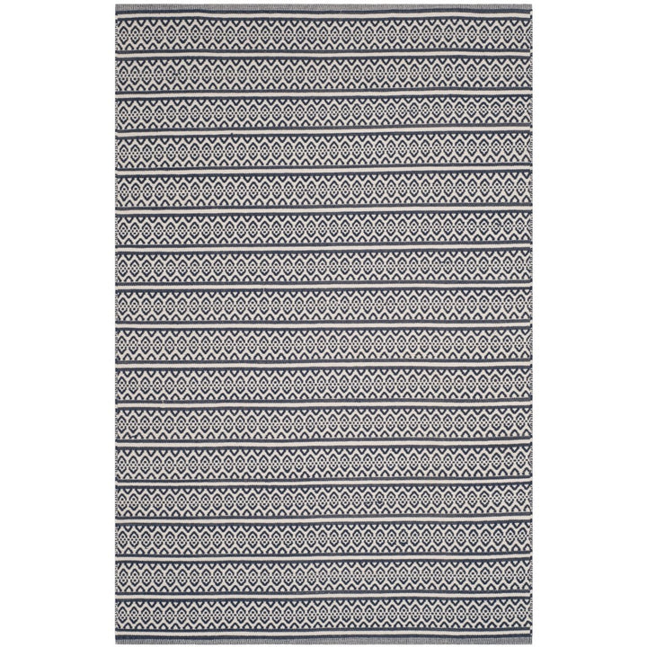 SAFAVIEH Montauk MTK341B Handwoven Ivory / Navy Rug Image 1