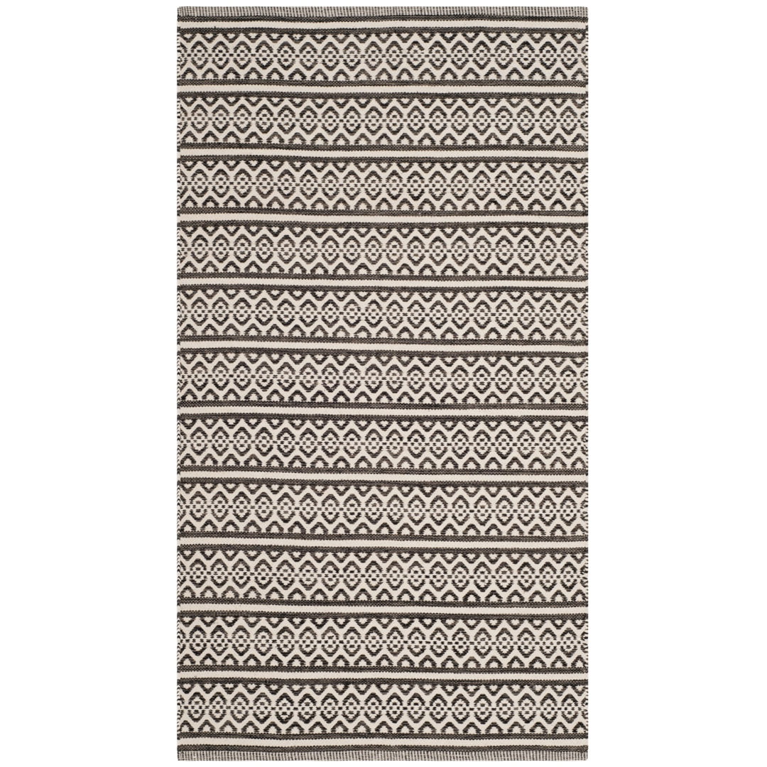 SAFAVIEH Montauk MTK341D Handwoven Ivory / Black Rug Image 3