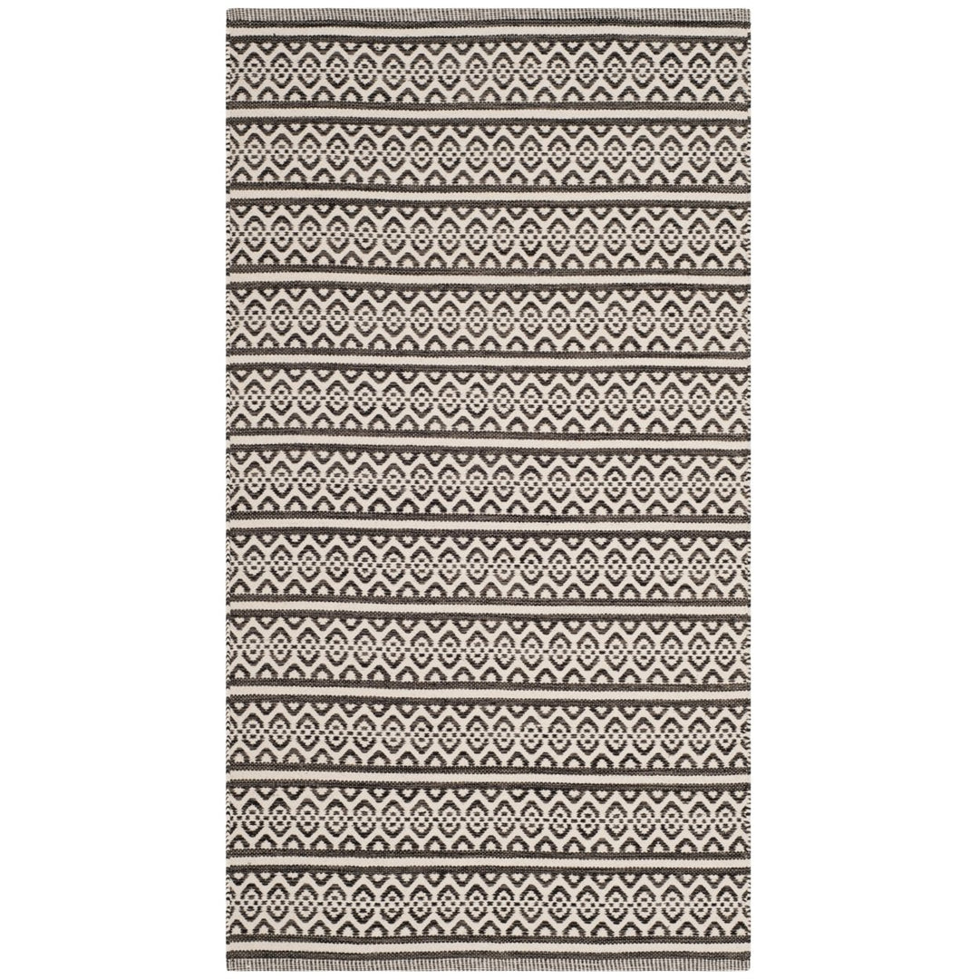 SAFAVIEH Montauk MTK341D Handwoven Ivory / Black Rug Image 1