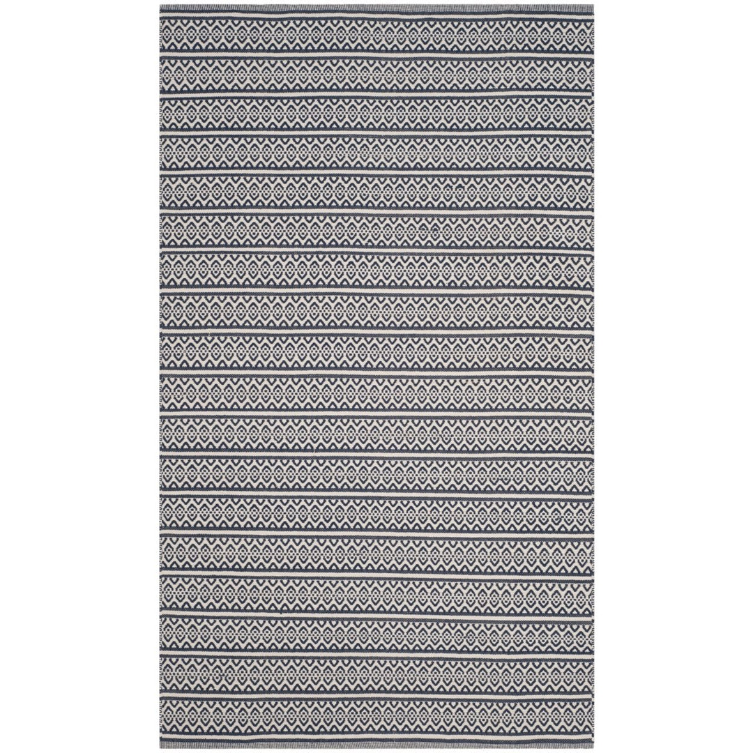 SAFAVIEH Montauk MTK341B Handwoven Ivory / Navy Rug Image 1