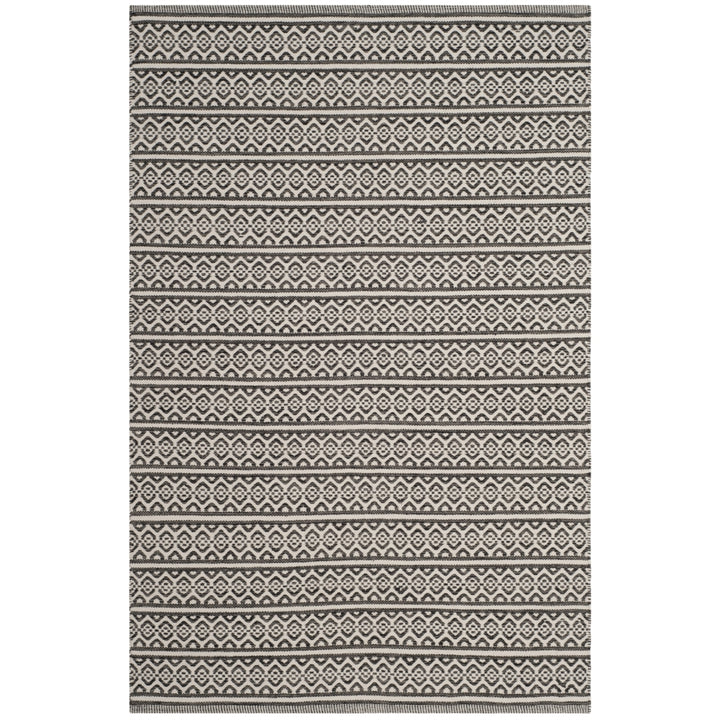 SAFAVIEH Montauk MTK341D Handwoven Ivory / Black Rug Image 4