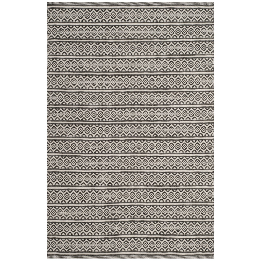 SAFAVIEH Montauk MTK341D Handwoven Ivory / Black Rug Image 1