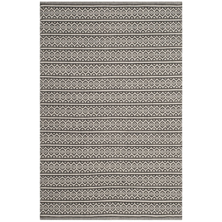 SAFAVIEH Montauk MTK341D Handwoven Ivory / Black Rug Image 1