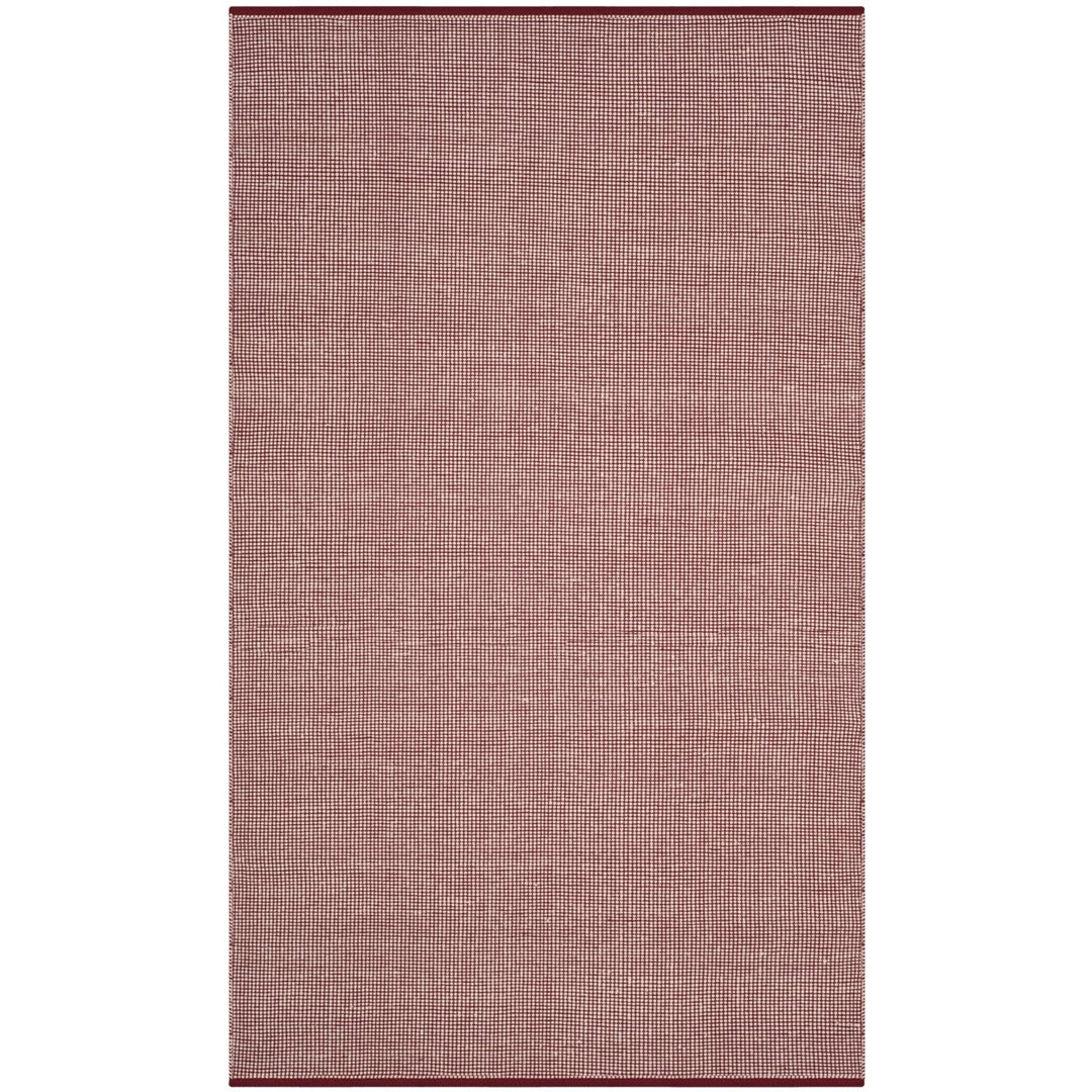 SAFAVIEH Montauk MTK345C Handwoven Ivory / Red Rug Image 10