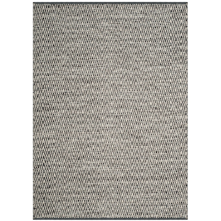 SAFAVIEH Montauk MTK411A Handwoven Ivory / Dark Grey Rug Image 1