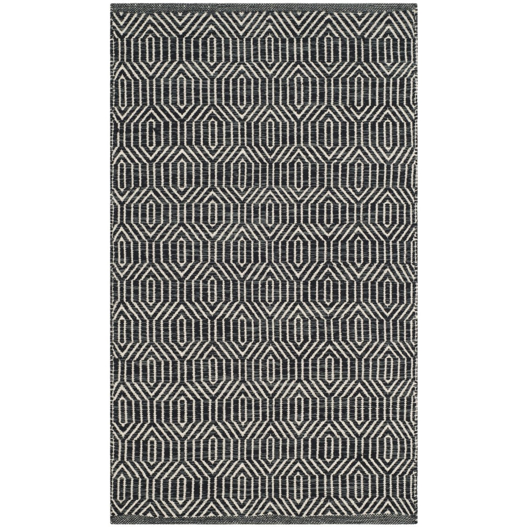 SAFAVIEH Montauk MTK413A Handwoven Ivory / Dark Grey Rug Image 1