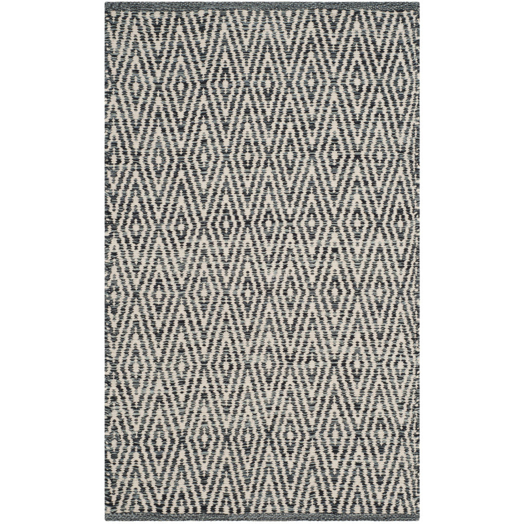 SAFAVIEH Montauk MTK414A Handwoven Ivory / Dark Grey Rug Image 1