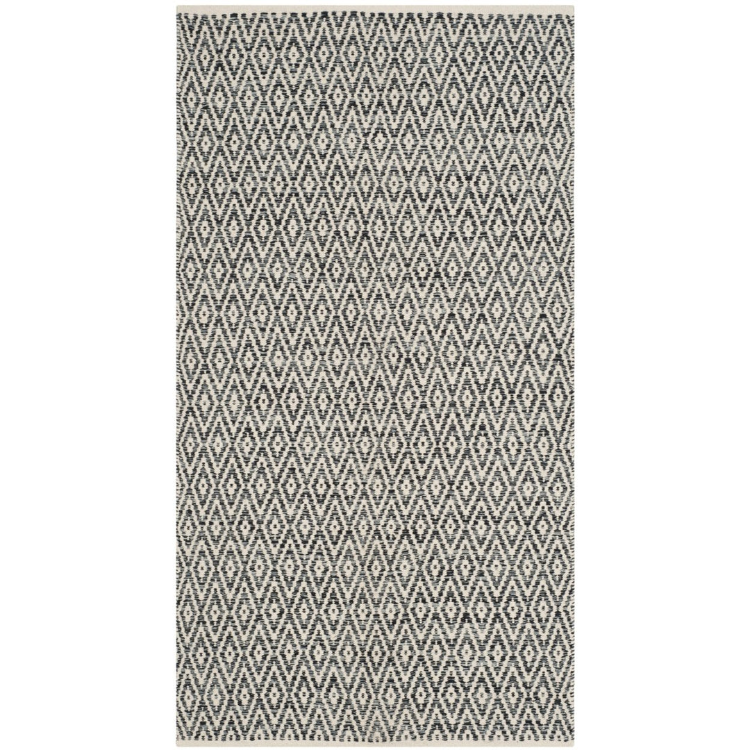 SAFAVIEH Montauk MTK414A Handwoven Ivory / Dark Grey Rug Image 1