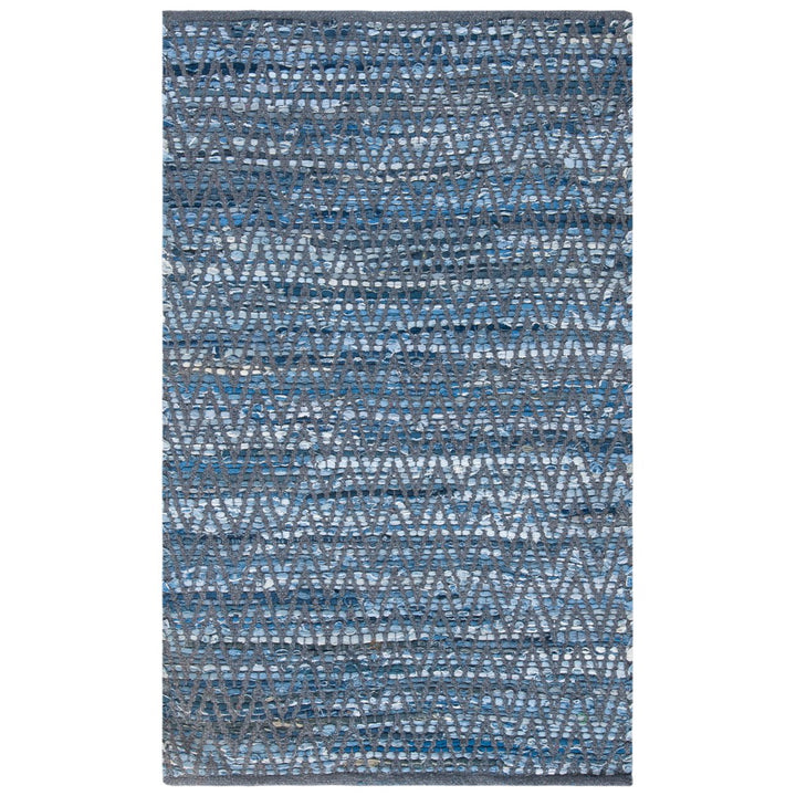 SAFAVIEH Montauk Collection MTK415L Handwoven Blue Rug Image 7