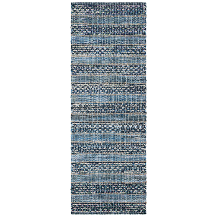 SAFAVIEH Montauk Collection MTK418L Handwoven Blue Rug Image 3