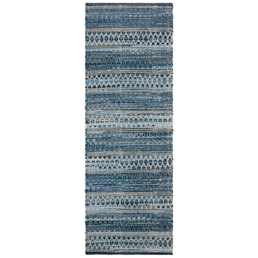 SAFAVIEH Montauk Collection MTK419L Handwoven Blue Rug Image 1