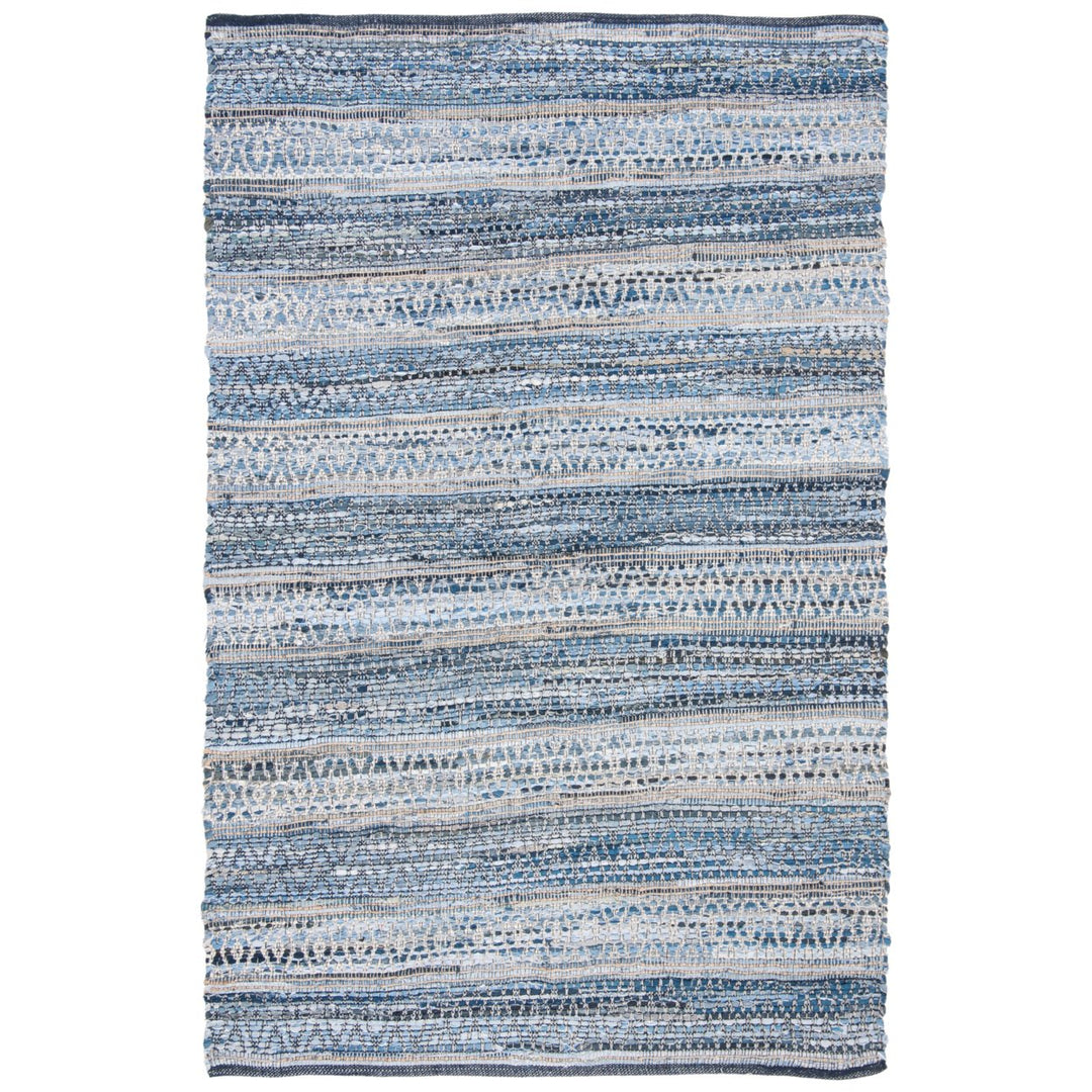 SAFAVIEH Montauk Collection MTK419L Handwoven Blue Rug Image 1