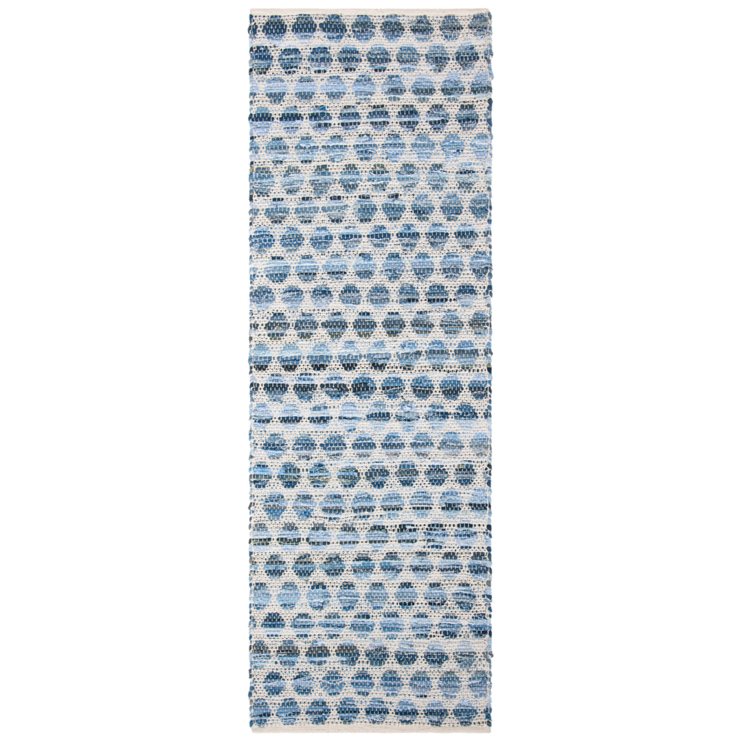 SAFAVIEH Montauk Collection MTK422L Handwoven Blue Rug Image 3